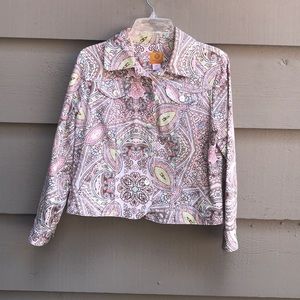 5/$25 Ruby Rd.Petite 14P Jacket Pastels